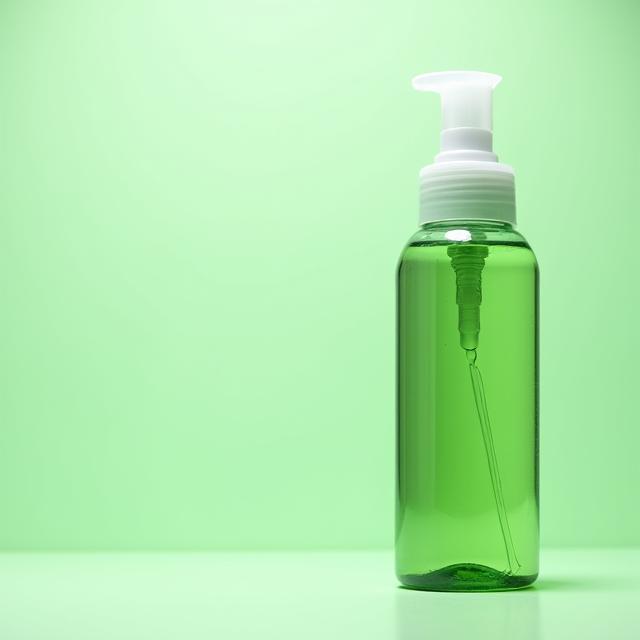 Flasche mit Teebaumöl-Reinigungsgel